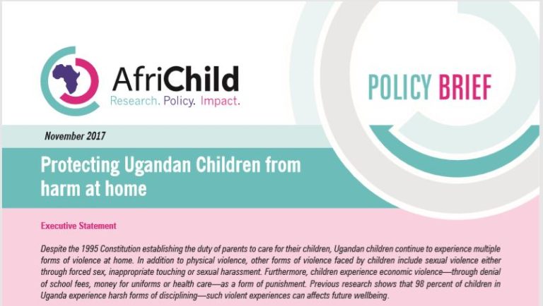 policy1 Protecting Ugandan Children from harm at home